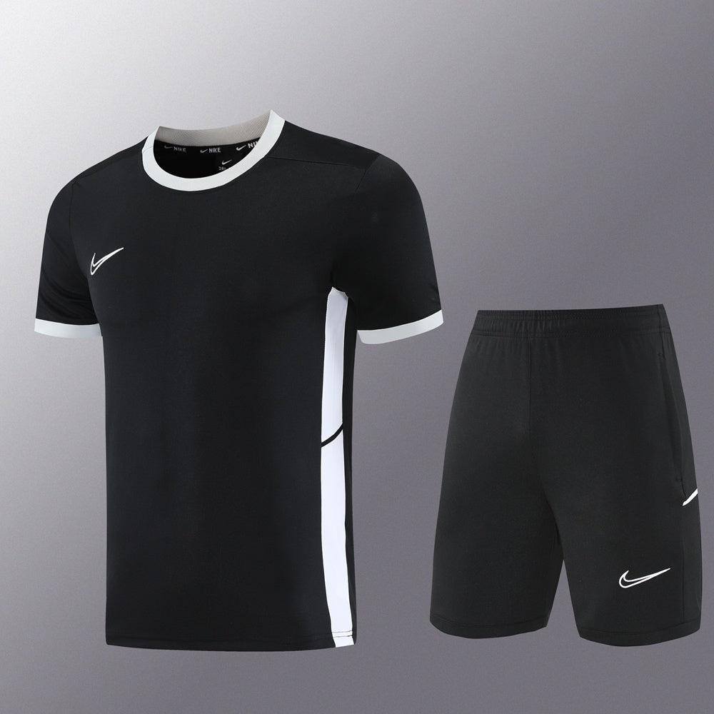 ND08 black shorts suit S-2XL