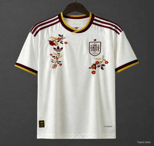 2026 Spain World Cup "Floral Edition" Off White Special Jersey