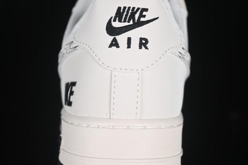 Nike Air Force 1 '07 Low Casual Sneakers with Multi-Swoosh Design - HH7518-046
