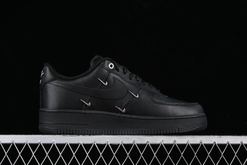 Nike Air Force 1 '07 Low Silver Swoosh Casual Sneakers - HQ1180-001