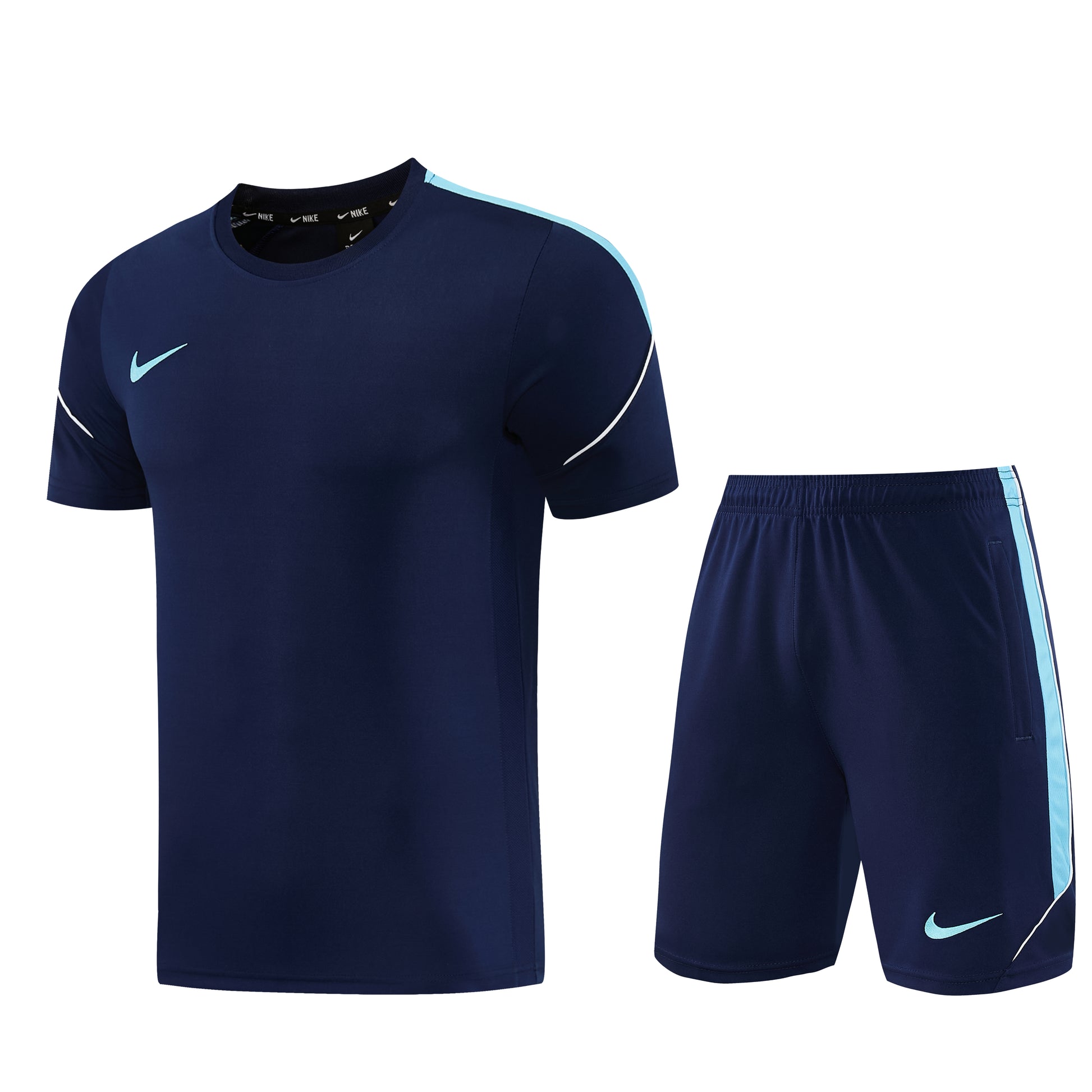 ND10 sapphire blue shorts suit S-2XL