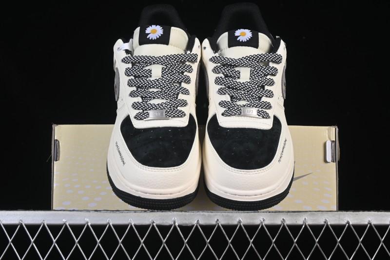 Nike Air Force 1 '07 Low G-Dragon Collaboration Daisy Beige Black Grey Casual Sneakers - QW5606-265