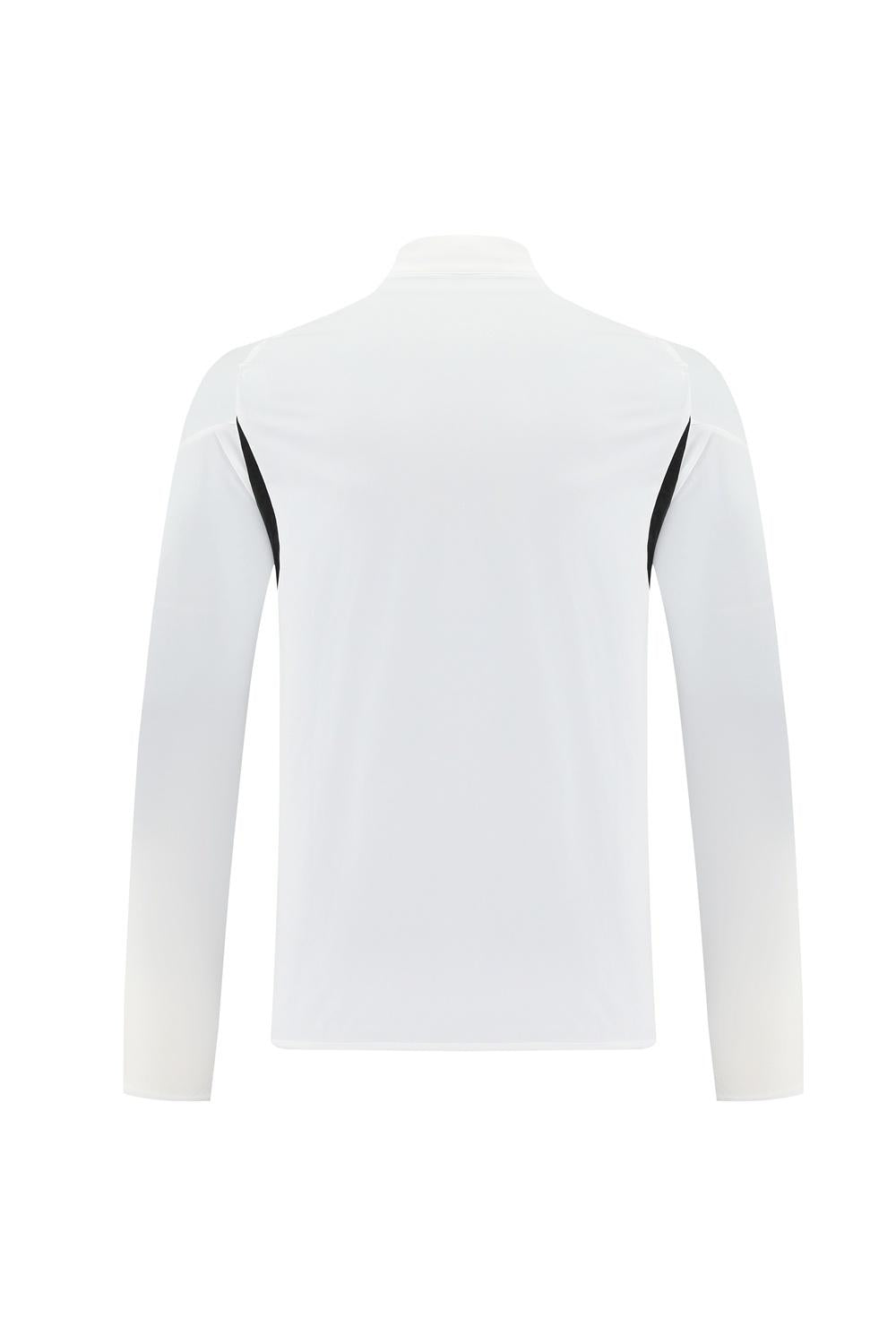 25/26 Manchester United White S-3XL Half Zipper Jacket+Long Pants