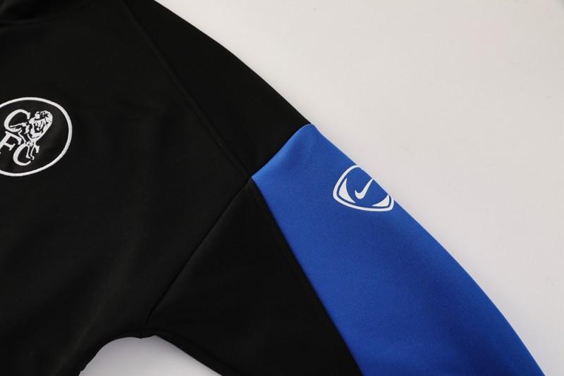 25/26 Chelsea Black/Blue Full Zipper Jacket +Long Pants