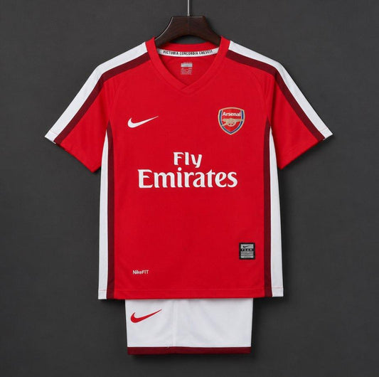 Retro 08/10 Kids  Arsenal Red Home Jersey
