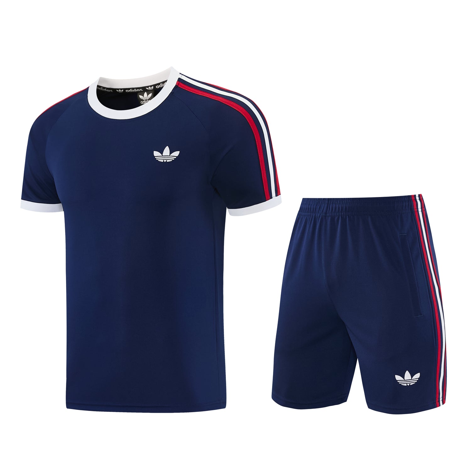AD11 royal blue short-sleeved suit S-2XL