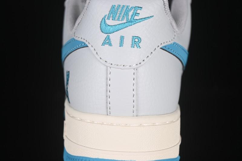 Nike Air Force 1 '07 Low LV Collaboration Gray Blue Sole Casual Sneakers - JJ2508-704