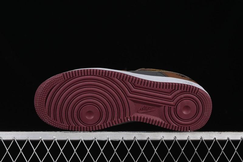 Nike Air Force 1 '07 Low Sun Black Myth Wukong Themed Casual Sneakers - CW2288-111