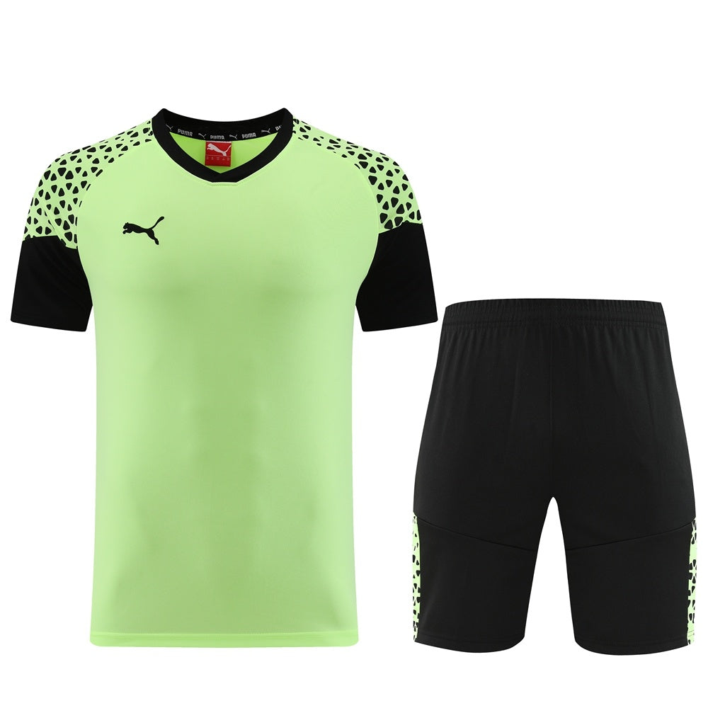 PD02 light green shorts suit S-2XL