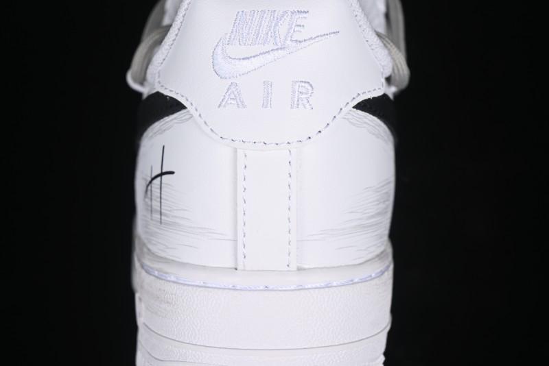 Nike Air Force 1 '07 Low Retro Street Spray Paint Anime Theme Maillard Style Casual Sneakers with Strap - ZH0316-039