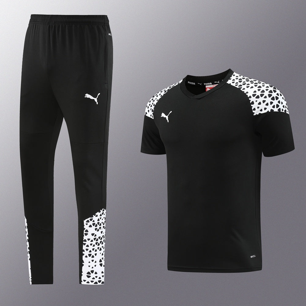 PD02 black trousers suit S-2XL