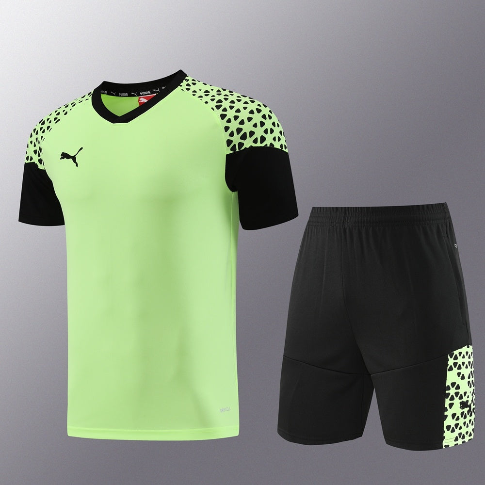 PD02 light green shorts suit S-2XL