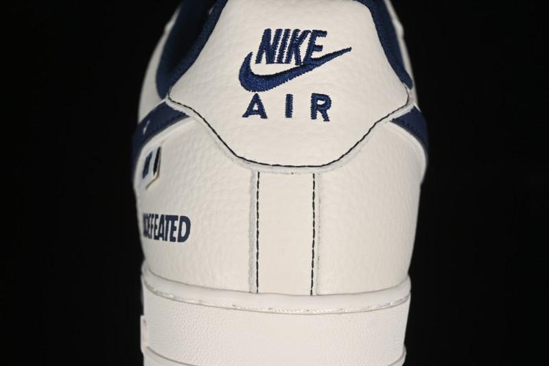 Nike Undefeated x Air Force 1 Low Casual Sneakers in Dark Blue Hemp with Reflective Details - UT2023-205