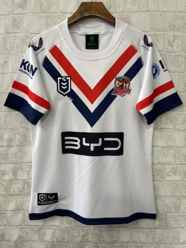 25/26 Sydney Roosters White with Navy and Red Chevron Jersey