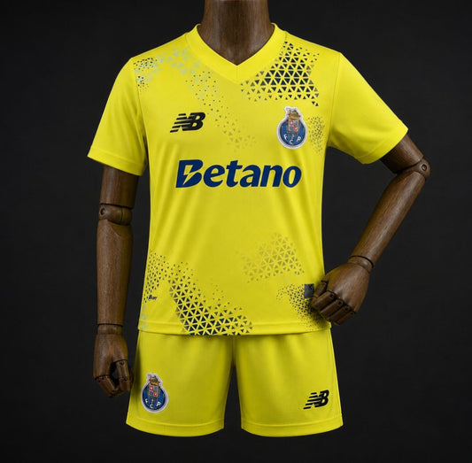26/27 Kids FC Porto Goalkeeper Yellow Jersey