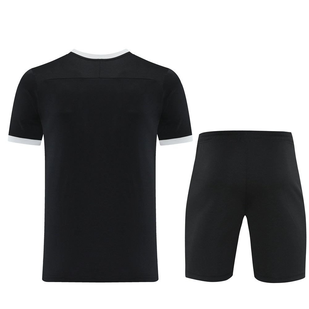 ND08 black shorts suit S-2XL