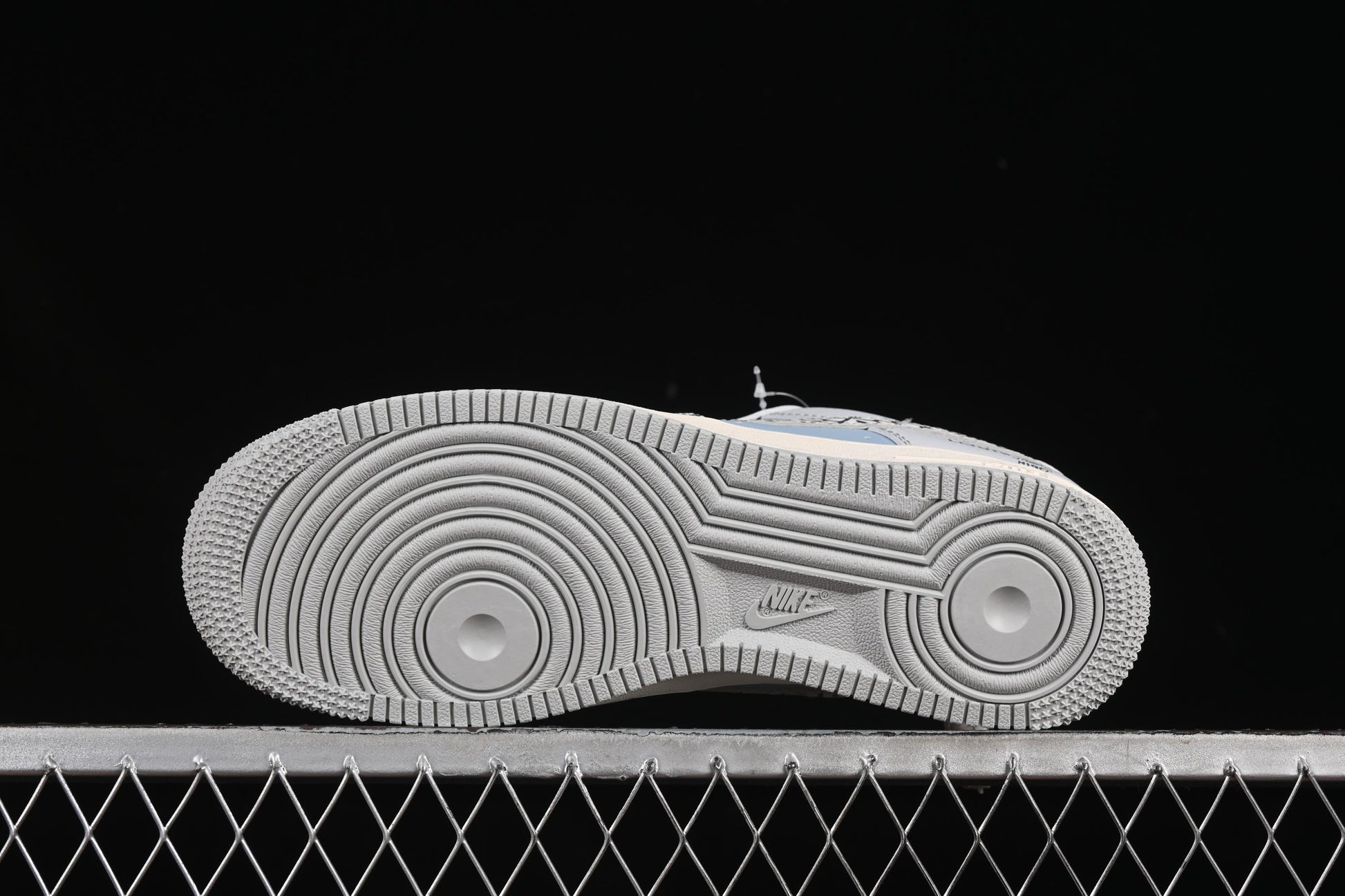 Nike Air Force 1'07 Low LV Collaboration Grey Blue Stone Texture Casual Sneakers - ZH2598-307