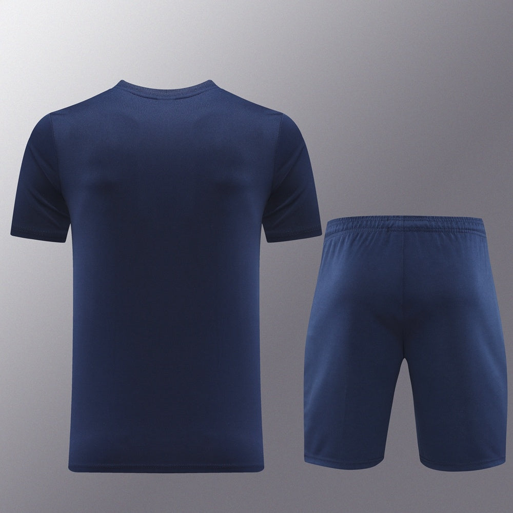 ND06 sapphire blue shorts suit S-2XL