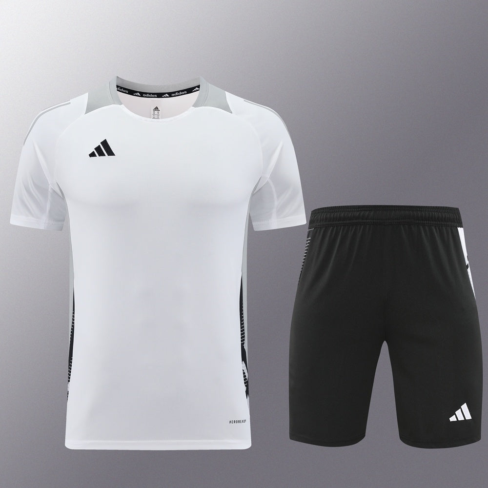 AD08 white shorts suit S-2XL