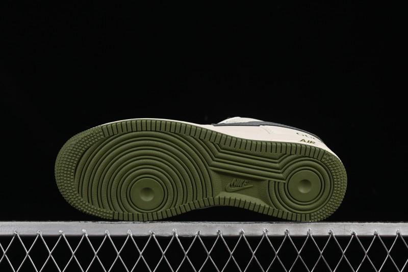 Nike Air Force 1'07 Low Gucci Collaboration Green Grey Pattern Casual Sneakers - XS1958-563