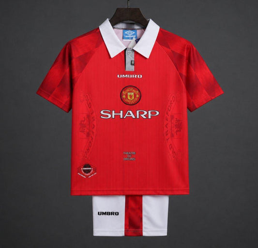 Retro Kids  96/97 Manchester United Home Jersey