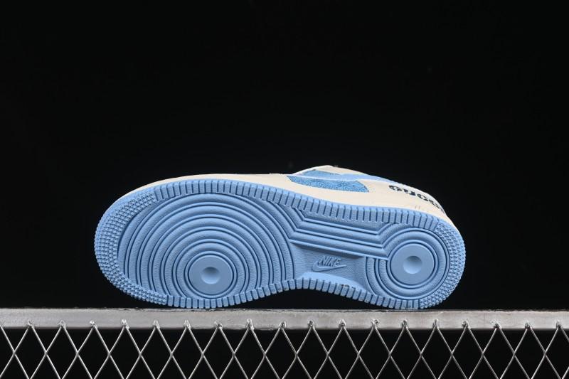 Nike Air Force 1 '07 Low Gucci Collaboration Ice Blue Low-Top Casual Sneakers - DF0188-067