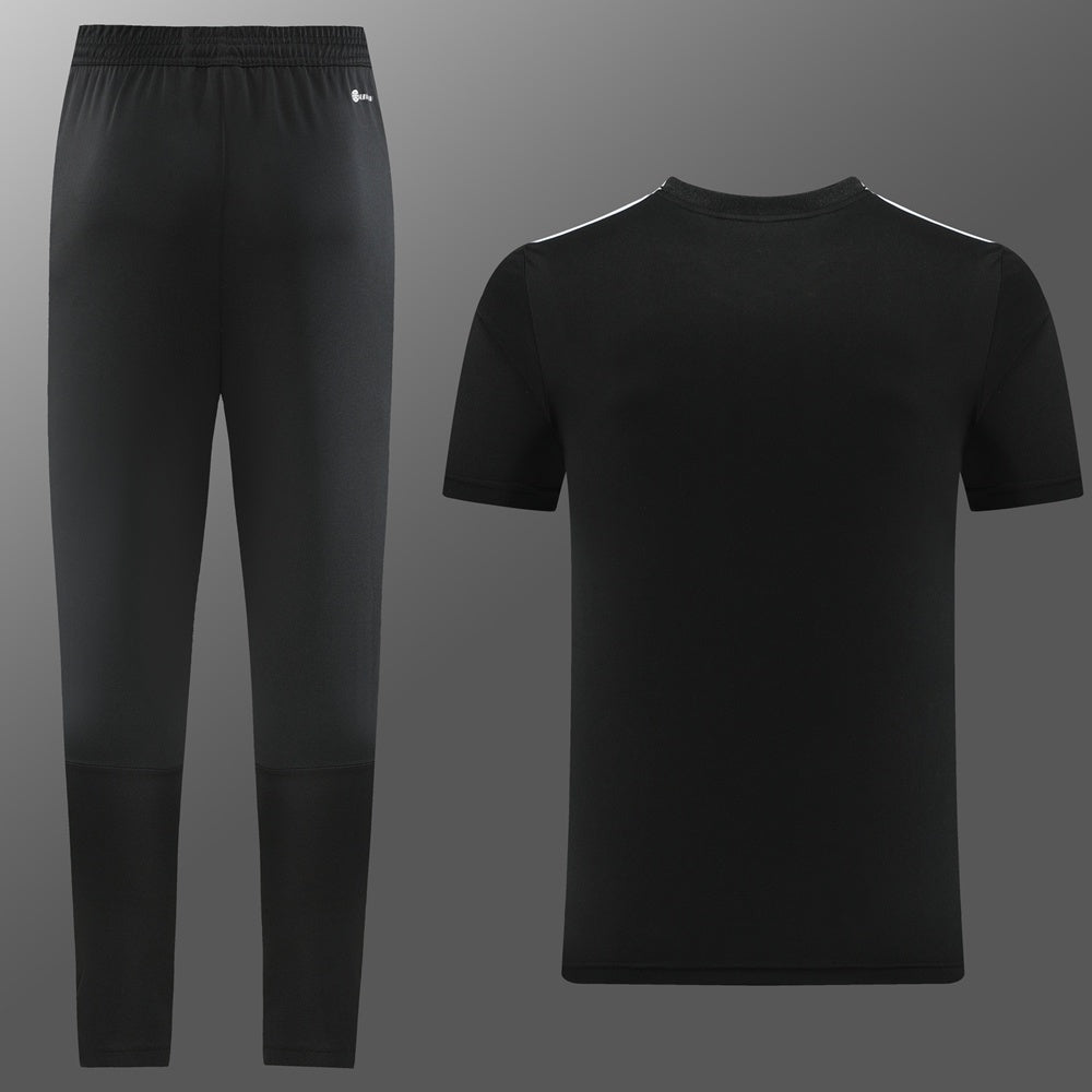 AD05 black trousers suit S-2XL