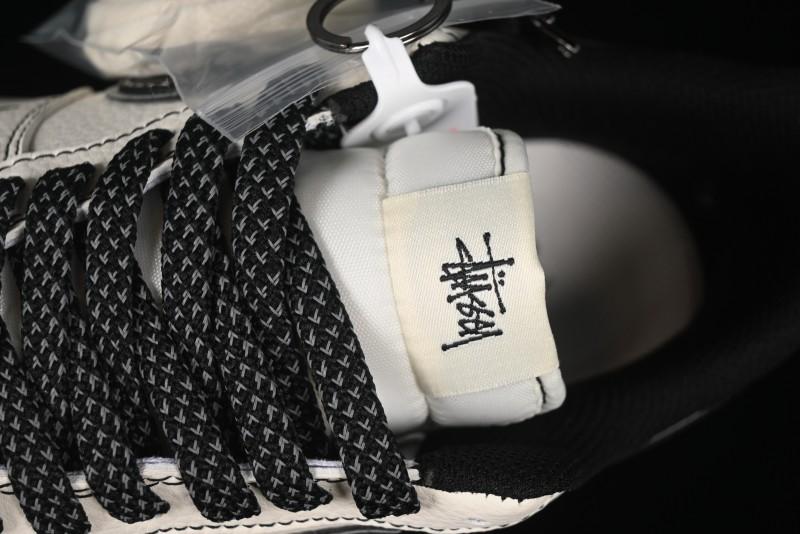 Nike Air Force 1'07 Low Stussy Collaboration Black Swoosh Casual Sneakers - HH7518-059