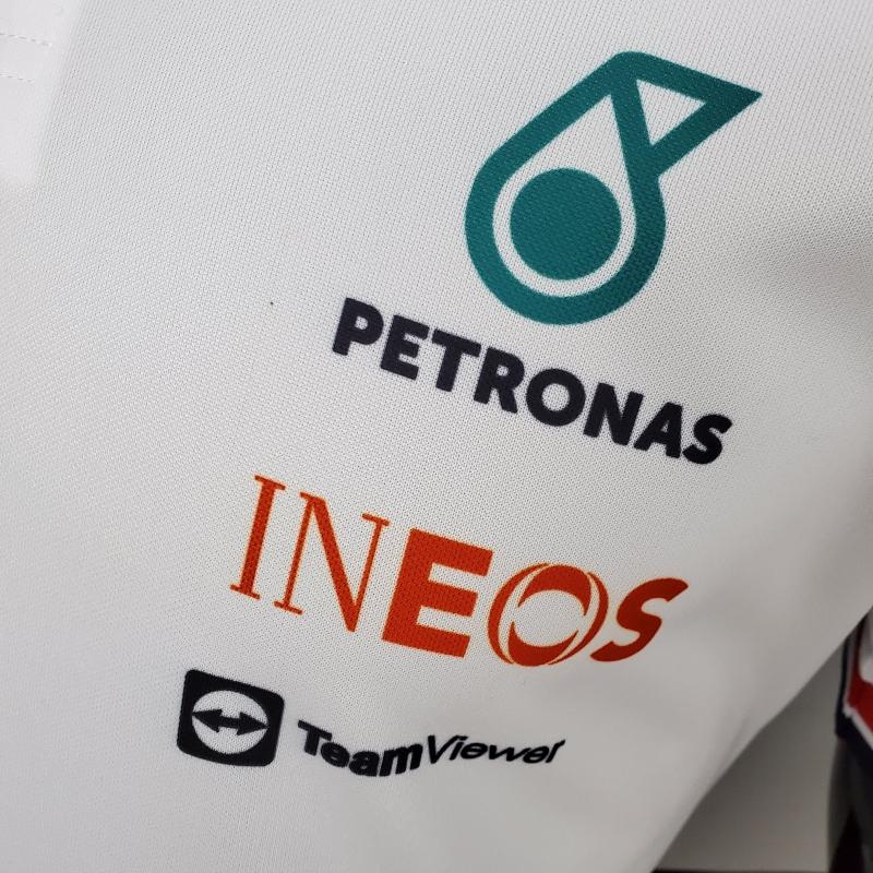F1 Formula One 2022 Racing Suit Mercedes Polo White