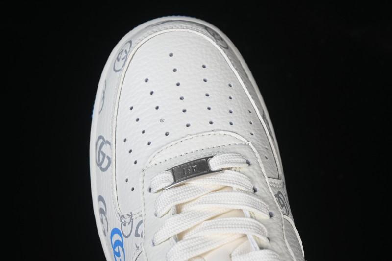 Nike Air Force 1'07 Low Gucci Collaboration White Red Blue Low-Top Casual Sneakers - SC0601-572
