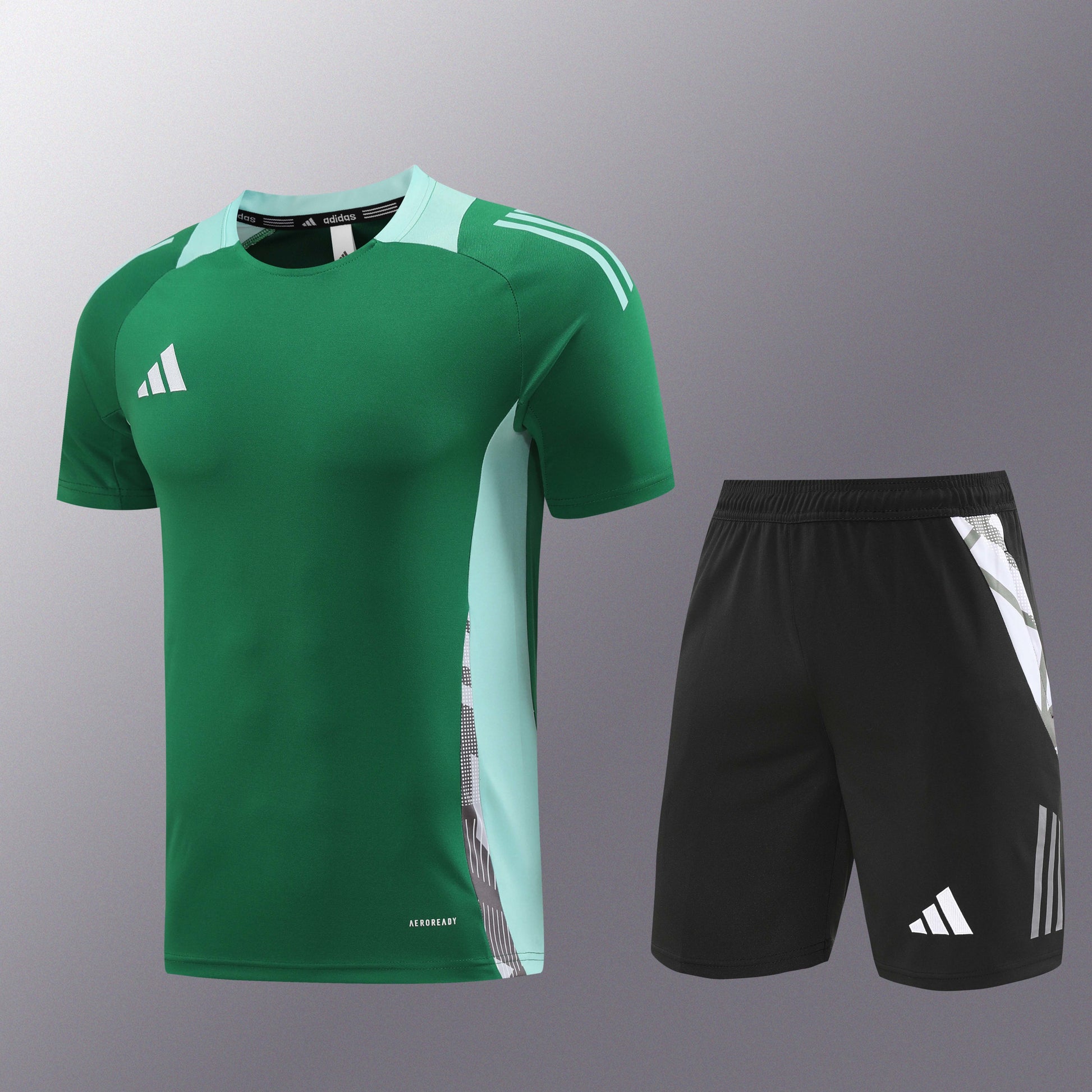AD08 green shorts suit S-2XL