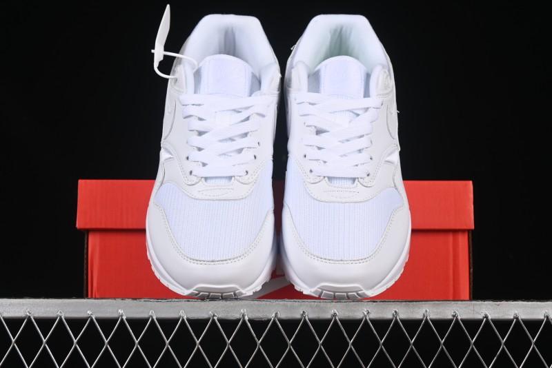 Nike Air Max 1 Retro Running Shoes with Half-Sole Air Cushion - 454746-107