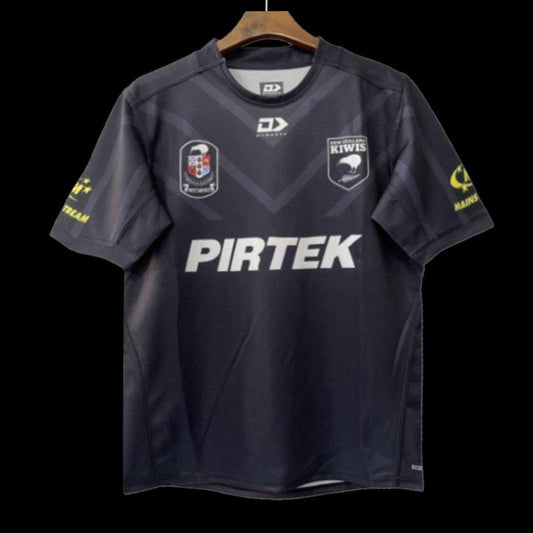 2026 New Zealand Kiwis Alternate Black with Tonal Chevron Pattern Jersey