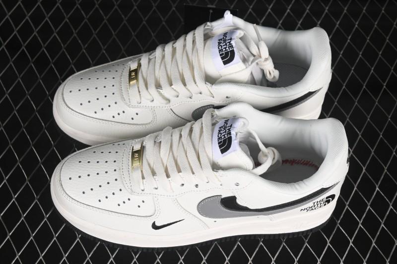 Nike Air Force 1 '07 Low The North Face Collaboration Beige Double Swoosh Casual Sneakers - AM1588-006