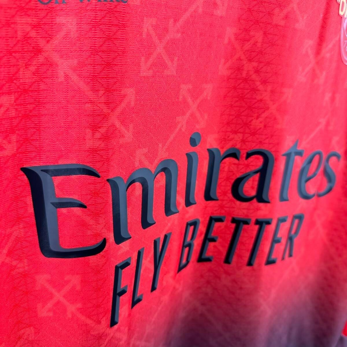 Player Version 25/26 AC Milan x OFFWHITE Red Special Jersey