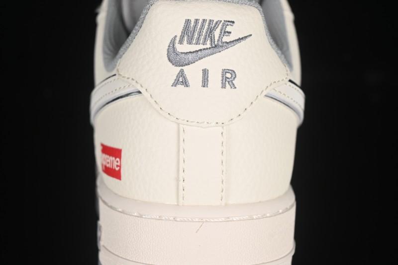 Nike Air Force 1 '07 Low Supreme Casual Sneakers with Full-Length Air Cushion - HH7518-058