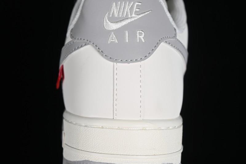 Supreme x Nike Air Force 1 '07 Low Beige Grey Casual Skate Shoes - HD1968-018