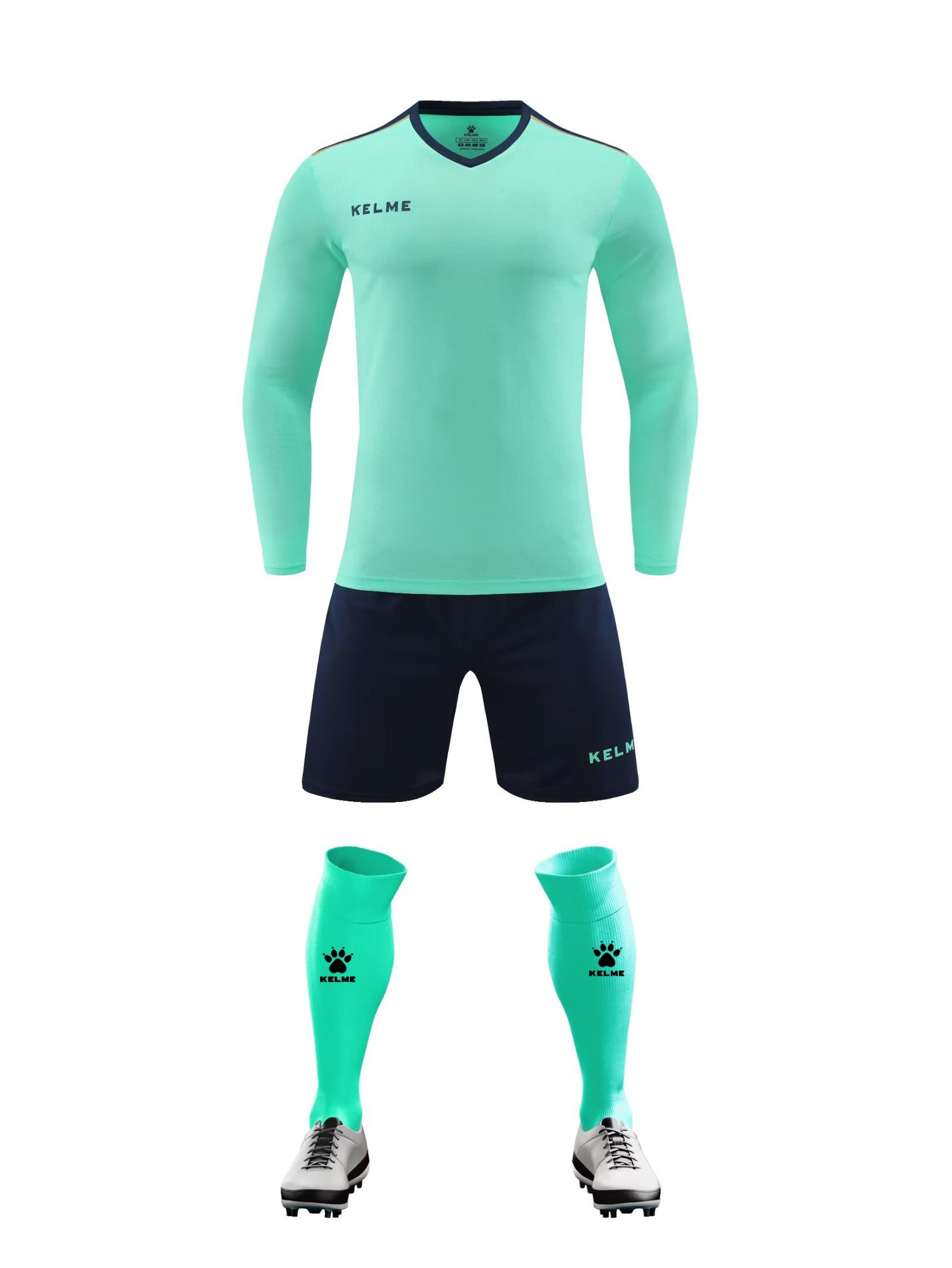 K3288 Kalmei long-sleeved football training uniform 5 colors 3XS-4XL