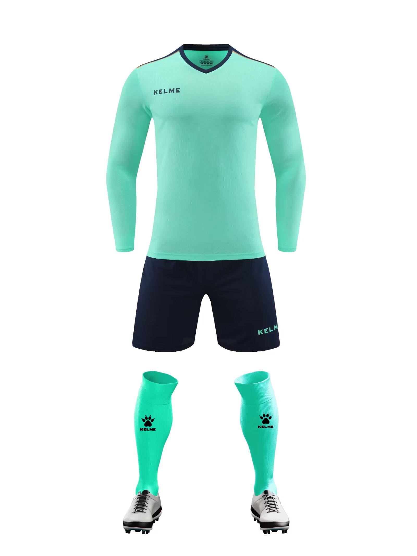 K3288 Kalmei long-sleeved football training uniform 5 colors 3XS-4XL