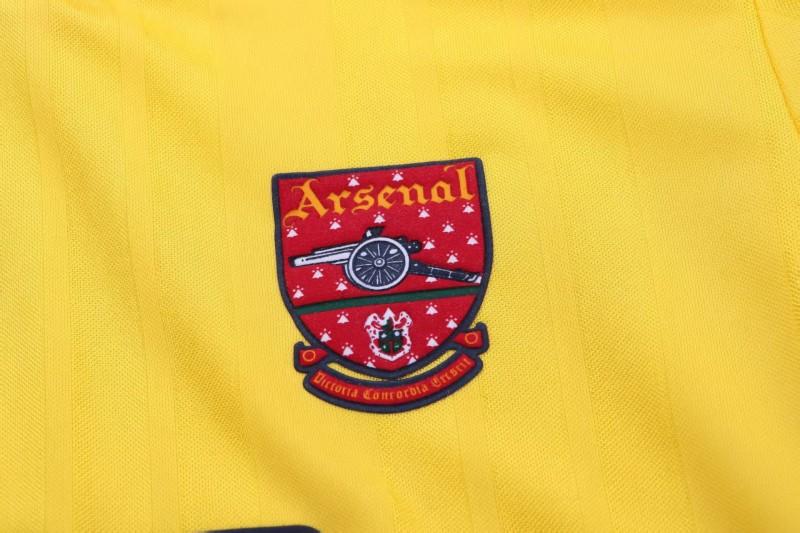 Retro 1993/94 Kids Arsenal Yellow & Black Away Jersey