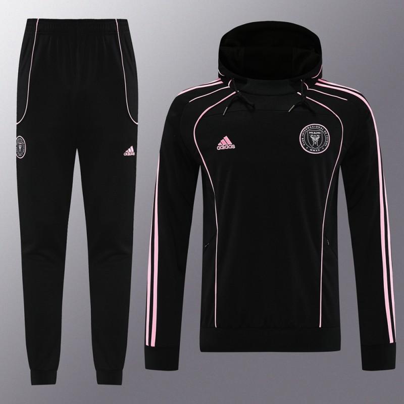 2025 Inter Miami Black Full Hoodie Zipper Jacket +Long Pants