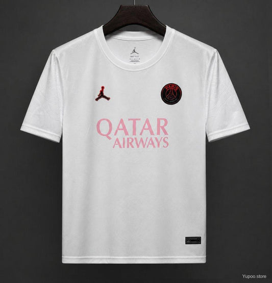 25/26 PSG x Jordan White & Pink Foam Training Jersey