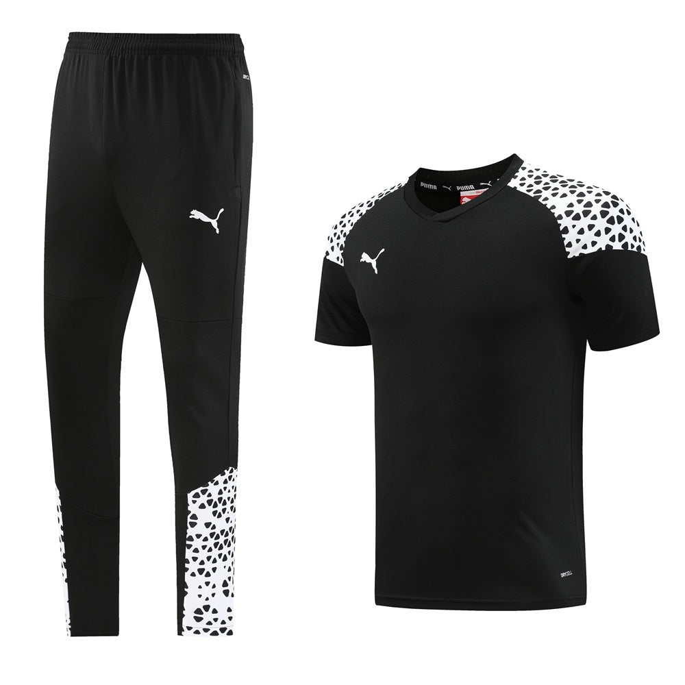 PD02 black trousers suit S-2XL