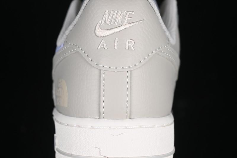 Nike Air Force 1 '07 Low The North Face Collaboration Light Blue Gum Sole Low-Top Casual Sneakers - DM6688-022