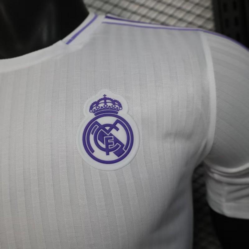 Player Version 25/26 Real Madrid White with Purple Trim Jersey