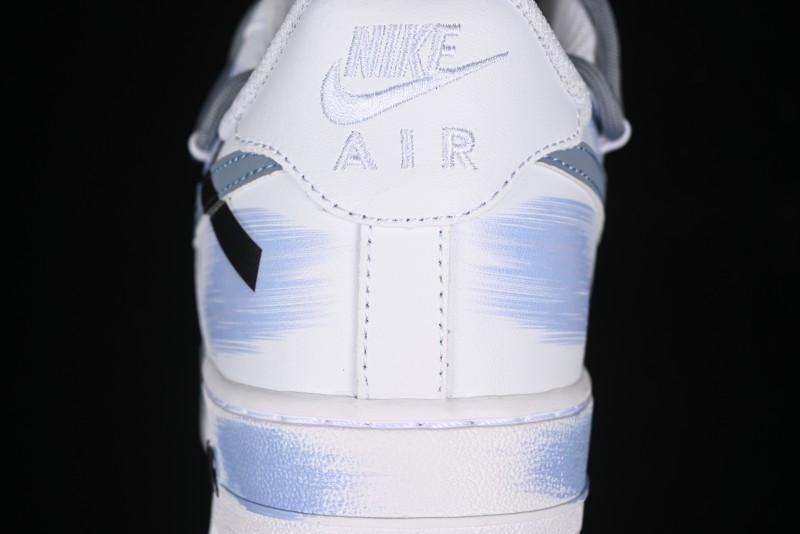 Nike Air Force 1 '07 Low Anime Theme Purple-Blue Spray Custom Casual Sneakers - ZH0316-029
