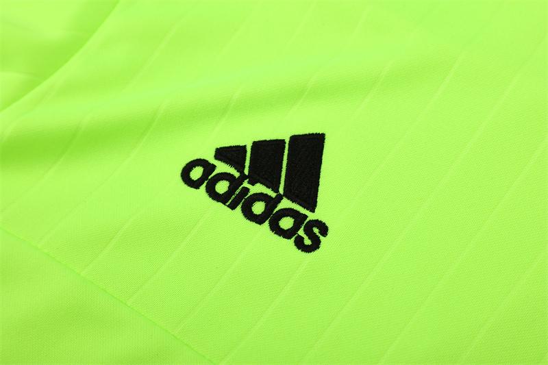 Retro 15/16 Real Madrid Fluorescent Green Half Zipper Jacket