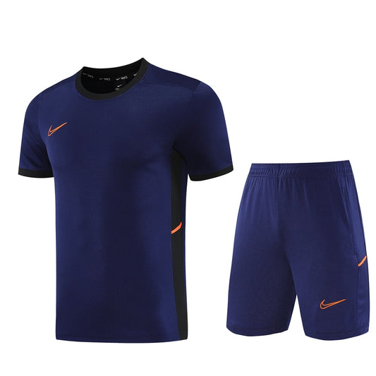 ND08 sapphire blue shorts suit S-2XL