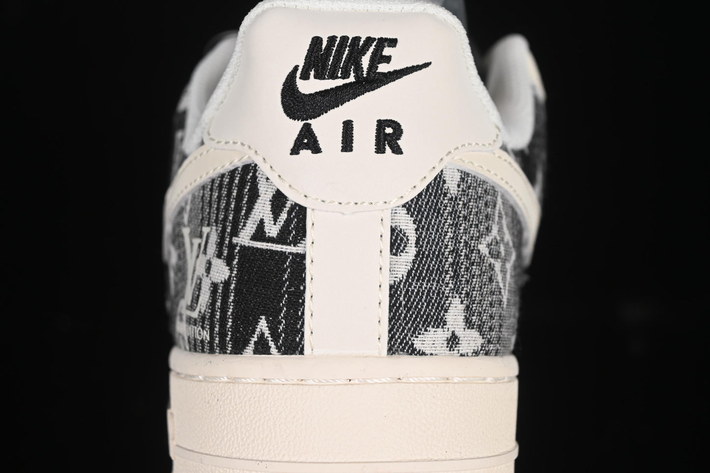 Nike Air Force 1'07 Low LV Collaboration Black Floral Denim Casual Sneakers - XS1958-585