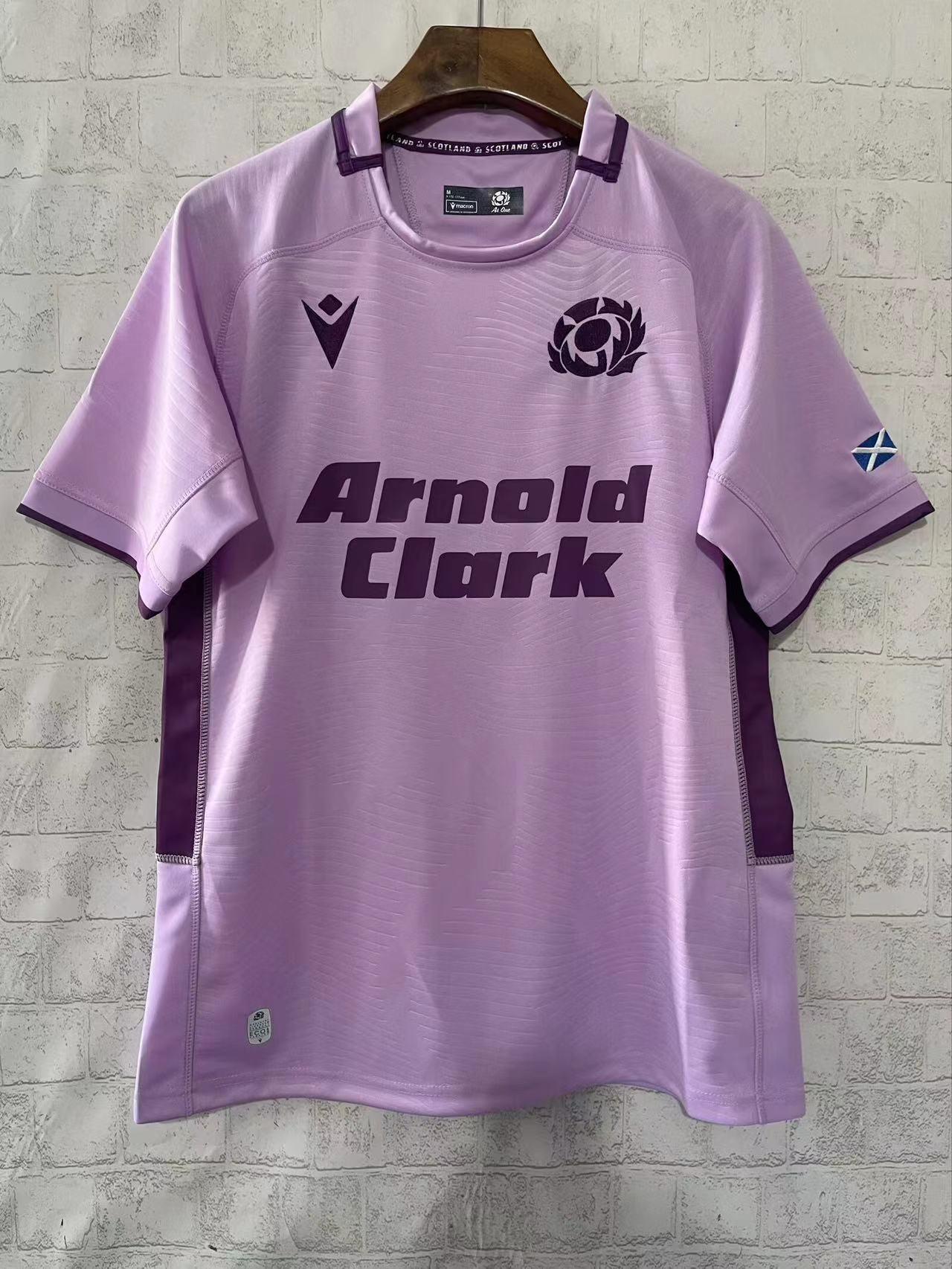 2026 Scotland Pink with Purple Trim Jersey